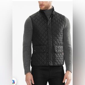 Belstaff Black Quilted Men's Vest
